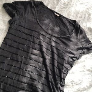 J. Crew Gray Sparkle Tee